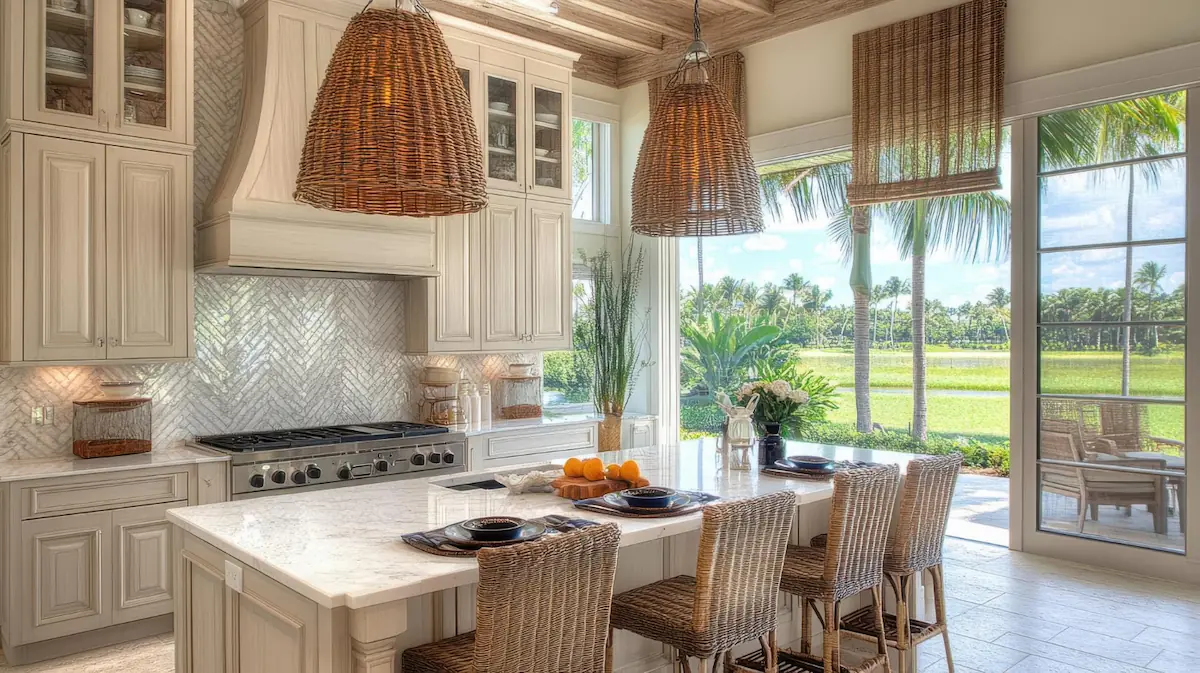 Desain Dapur Terbuka Konsep Mediterania